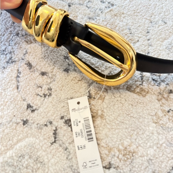 NWT madewell triple metal keeper belt - Picture 3 of 4